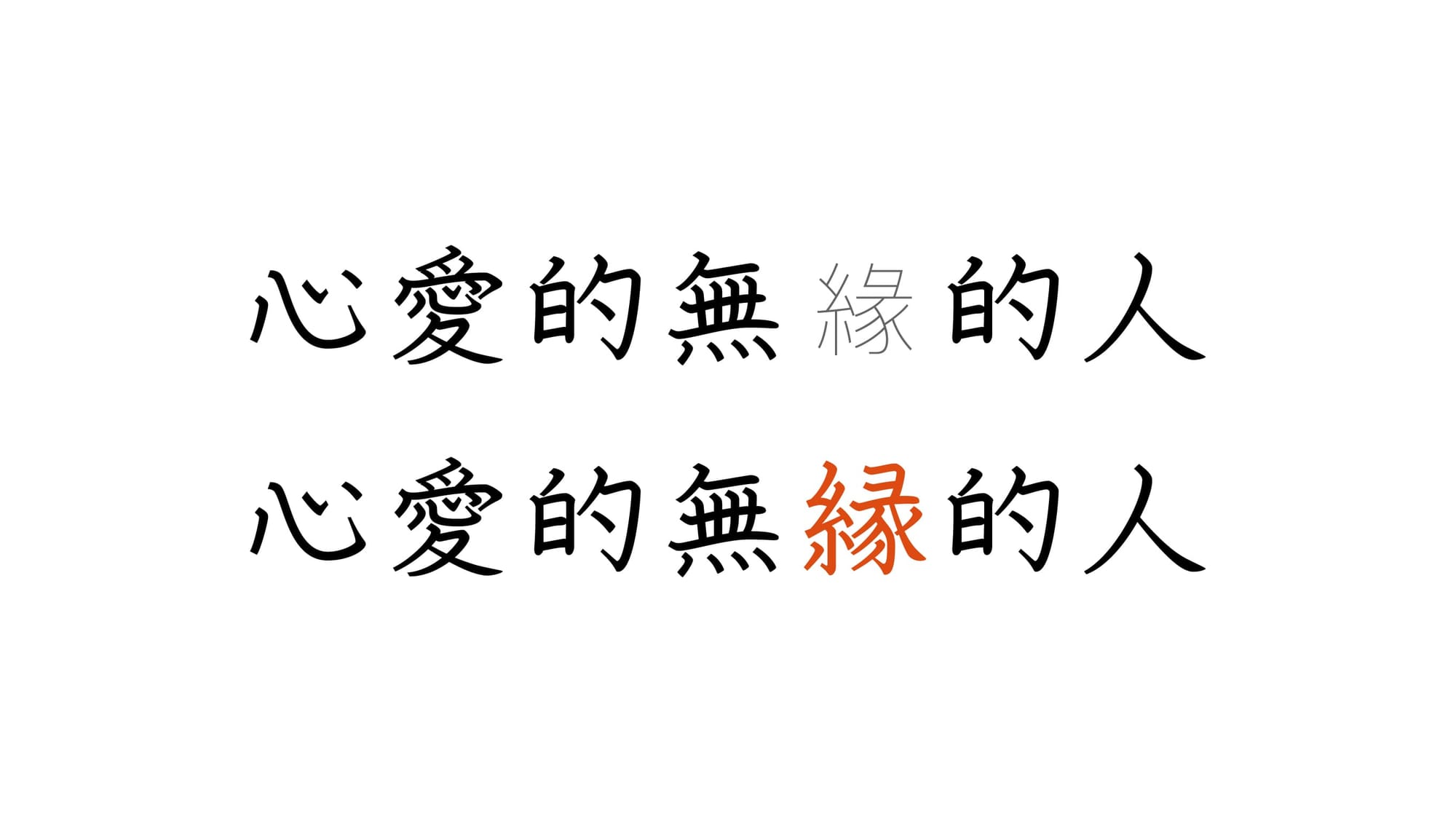 「緣」於日文字體中的替換字